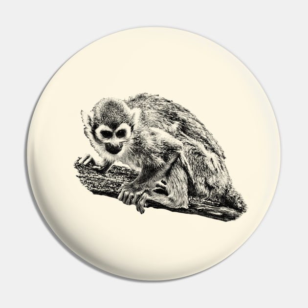 Squirrel monkey Pin by Guardi