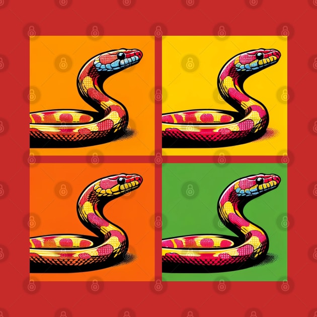 Pop Art Corn Snake - Exotic Snake by PawPopArt