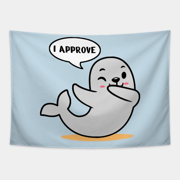 Seal of Approval Tapestry by kanystiden