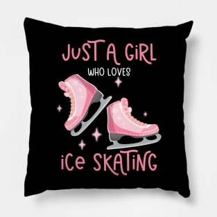 Just A Girl Who Loves Ice Skating Pillow