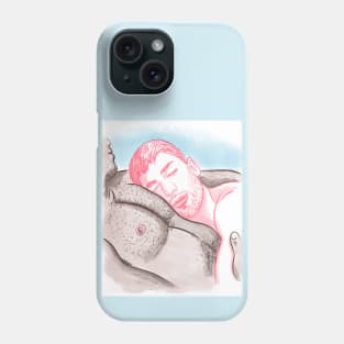 His Happy Place (Sketch) Phone Case