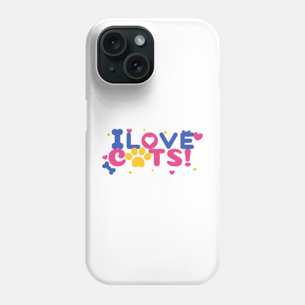 I Heart Cats I Love Cats Cats Lover Phone Case by ✪Your New Fashion✪
