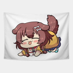 Inugami Korone Chibi Tapestry