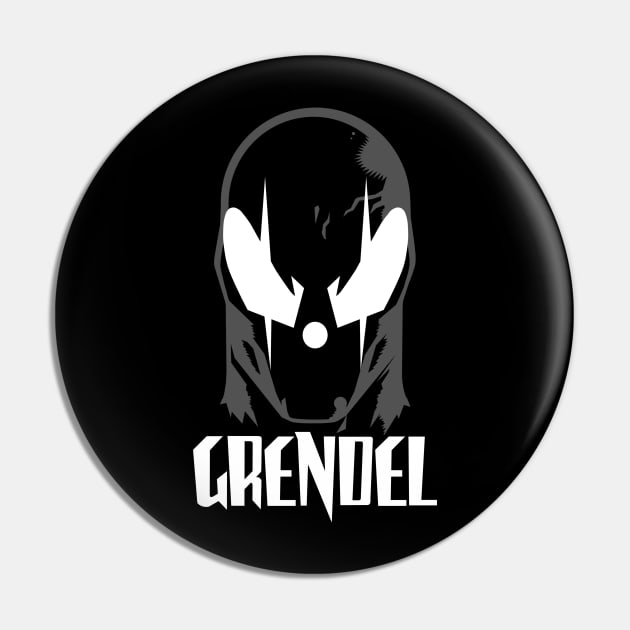 BIG GRENDEL HEAD & NAME - 2.0 Pin by ROBZILLA