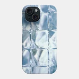 Abstract blue pattern, like ice cubes Phone Case