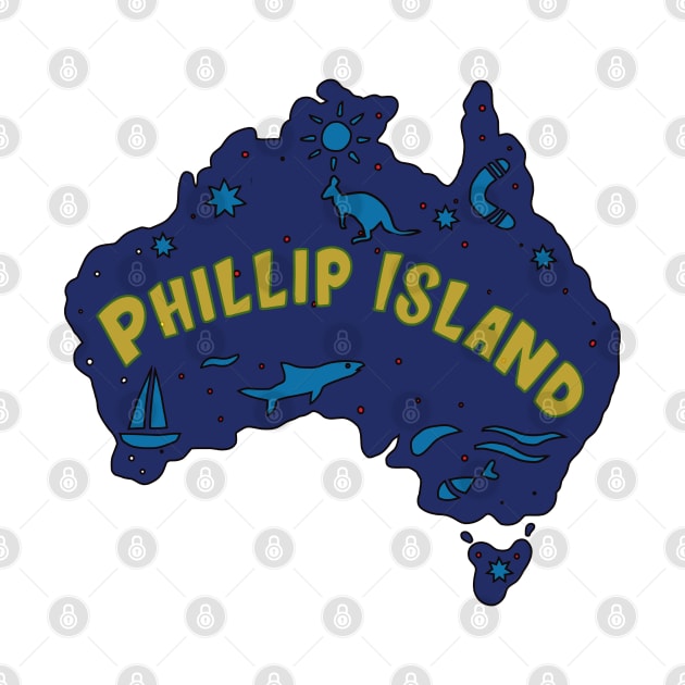 AUSSIE MAP PHILLIP ISLAND by elsa-HD