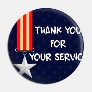 Veterans day american holiday gift thank you Pin