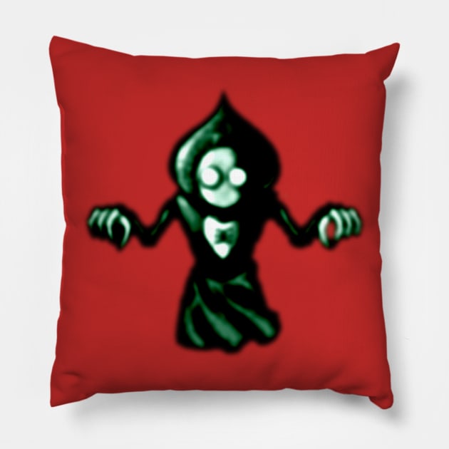 Flatwoods Monster's Ghost *GREEN Pillow by AWSchmit