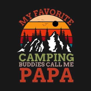 Camping Shirt for Grandpa, Camping Buddies Call me Grandpa T-Shirt