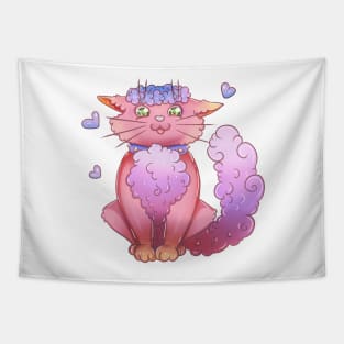 Pink Cat Tapestry