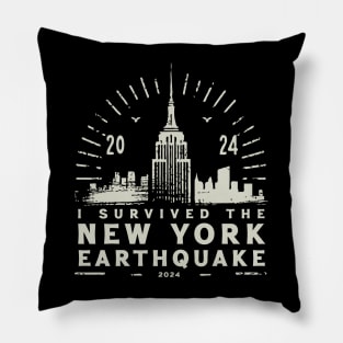 I Survived The New York Earthquake Pillow