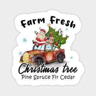 farm fresh christmas tree camping travel Magnet