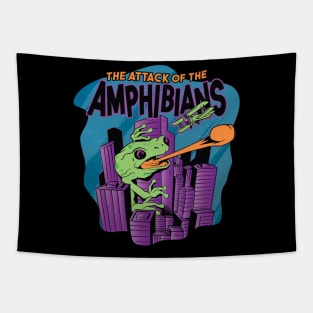 Fun Attack of the amphibians Graphic Tapestry