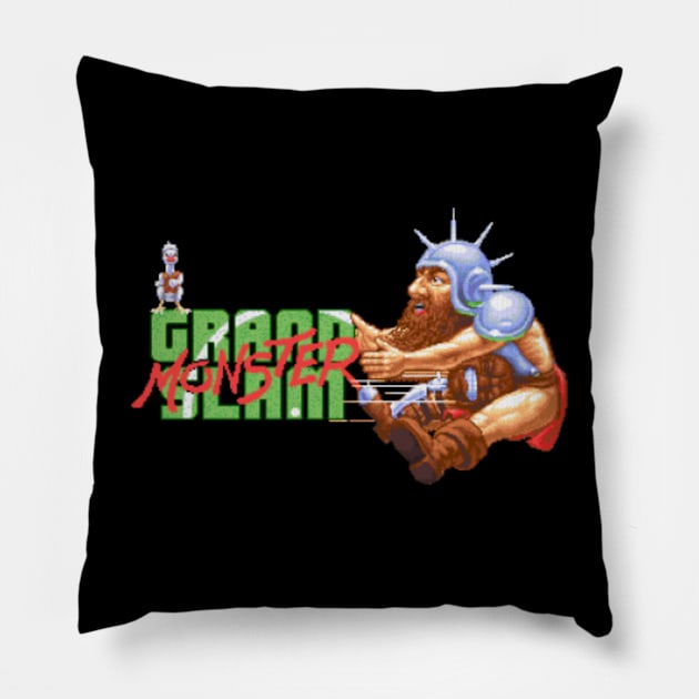 Grand Monster Slam Pillow by iloveamiga