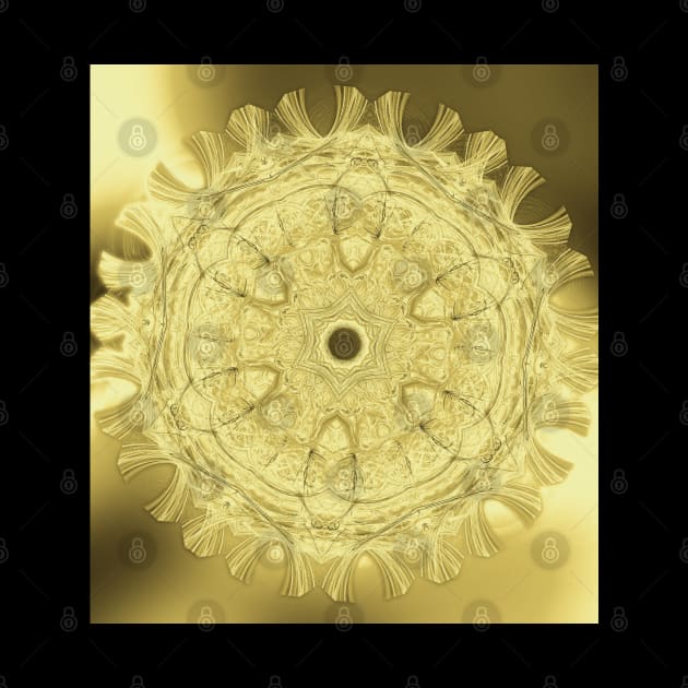 Elegant gold mandala by hereswendy