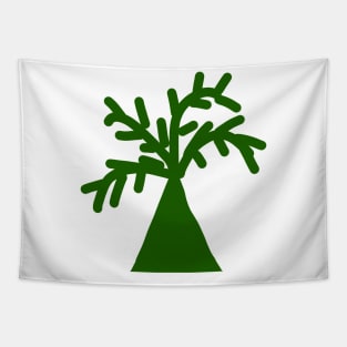 green tree design Tapestry