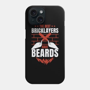 Bearded Bricklayer Brick Mason Beard Gift Phone Case