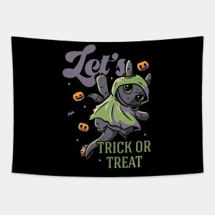 Lets Trick Or Treat Funny Cute Spooky Tapestry