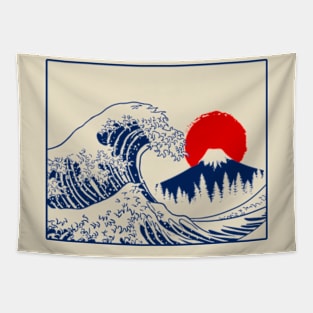 Great Fiji Kanagawa Wave Tapestry