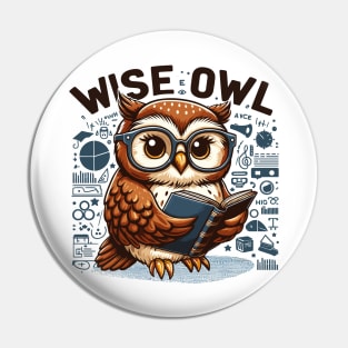 Wise Owl: Winged Wisdom Pin