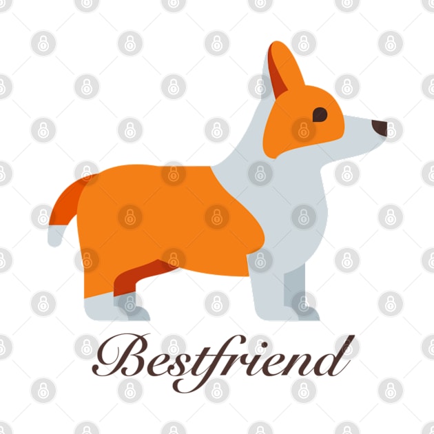 Corgi Bestfriend by Playful Creatives