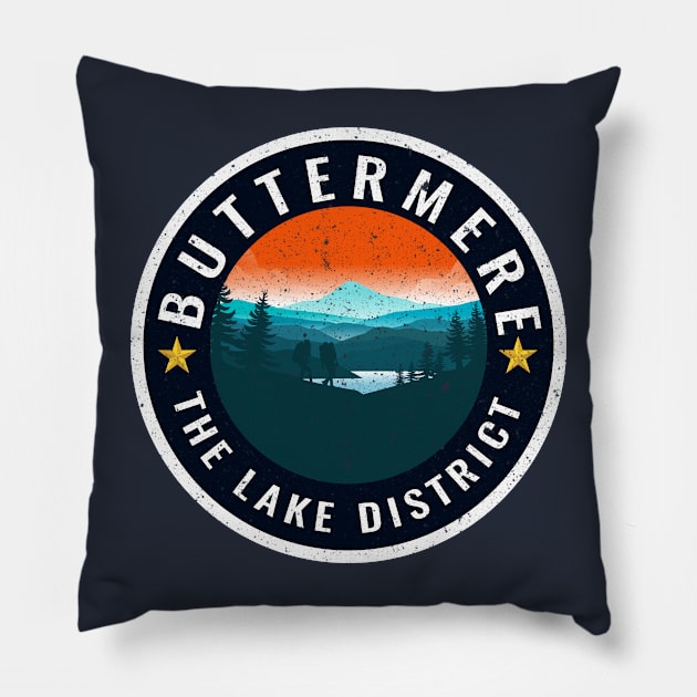 Buttermere - The Lake District, Cumbria Pillow by CumbriaGuru