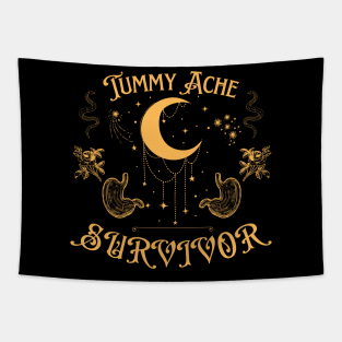 Funny Tummy Ache Survivor Tapestry