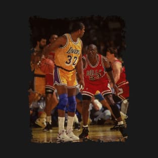 Magic Johnson vs Michael Jordan, NBA Finals T-Shirt