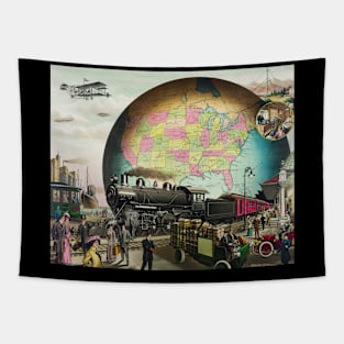 world art ilustration Tapestry