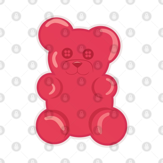 pink gummy bear by jaml-12