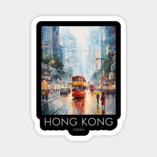 An Impressionist Painting of Hong Kong - China Magnet