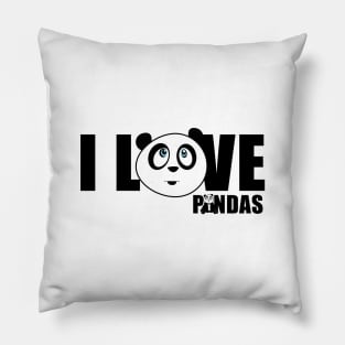 I love Pandas Pillow