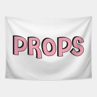 Film Crew On Set - Props - Pink Text - Front Tapestry