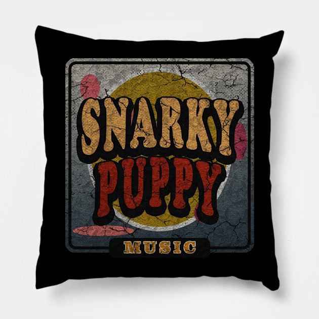 Snarky Puppy ArtDrawing 21 Pillow by Rohimydesignsoncolor