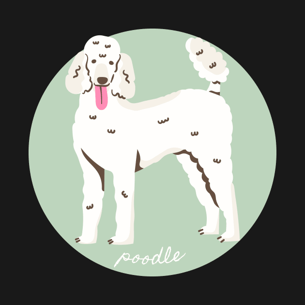 Poodle Dog Breed Cursive Graphic by PoliticalBabes