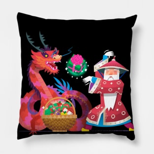 Kung Fu Fighting Santa Pillow