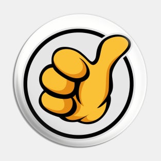 Thumbs Up Positive Emoji Pin