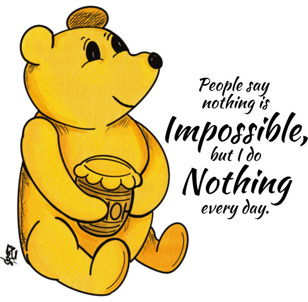 Nothing is Impossible - Winnie the Pooh Kids T-Shirt by Alt World Studios