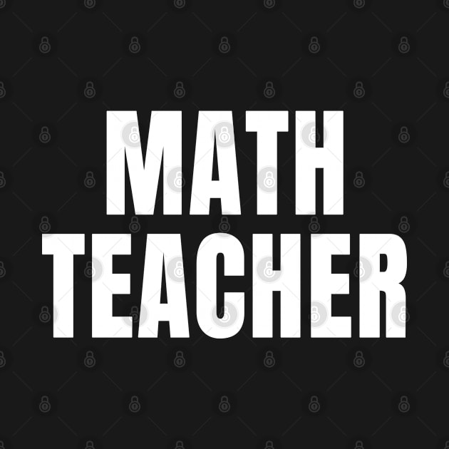 Math Teacher by ShopBuzz