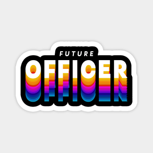 future officer in gradient color Magnet