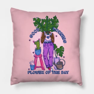 Good morning flower of day - Part II Pillow