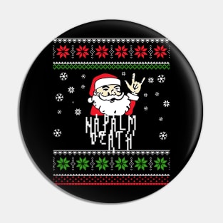 napalm death santa metal Pin