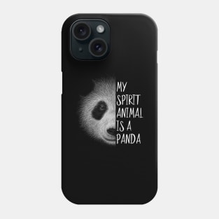 Panda My Spirit Animal | Inspired Pencil Art Panda-Bear Phone Case