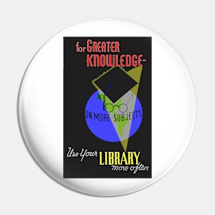 Greater Knowledge Library Colorized Pin