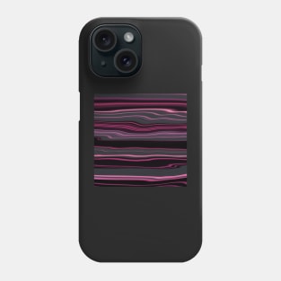 Swirls- Pink Stripes Phone Case