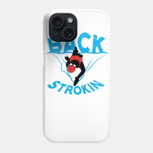 Womens Backstroke Swimmer Phone Case