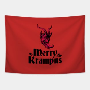 Merry Krampus Tapestry