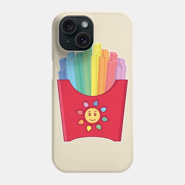 Rainbow French Fries Phone Case by FunawayHit