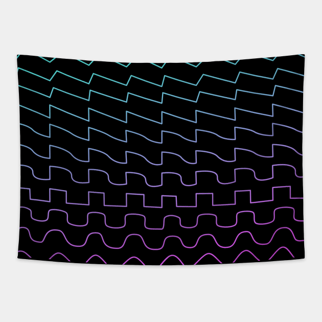 Synthesizer Waveform Tapestry by Mewzeek_T