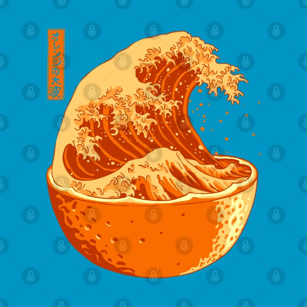 The Great Wave of Orange Juice by Elan Harris